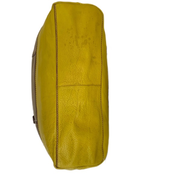 Fossil Taupe/Tan Leather Tote - Picture 10 of 17